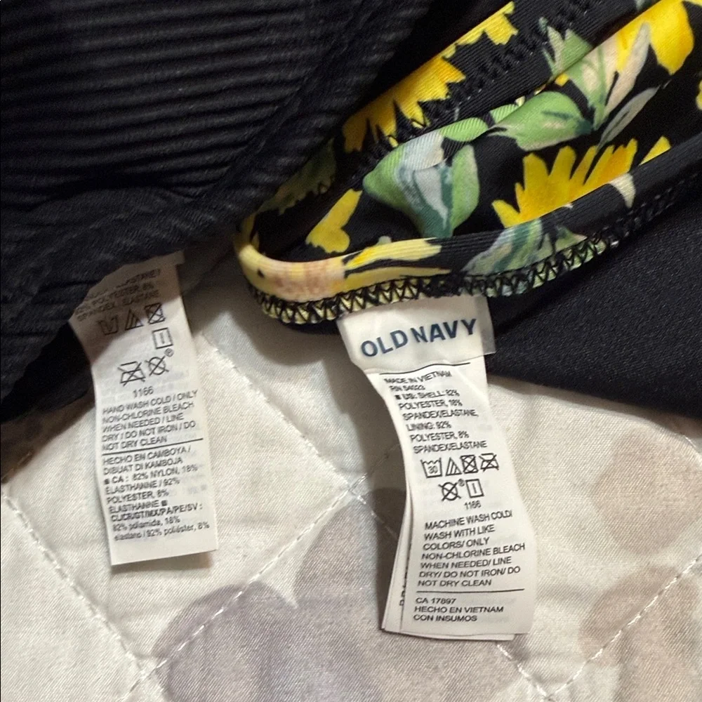 Black and Yellow Floral Bikini Set M - Picture 11 of 12